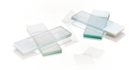 What are the different types of plain glass microscope slides?