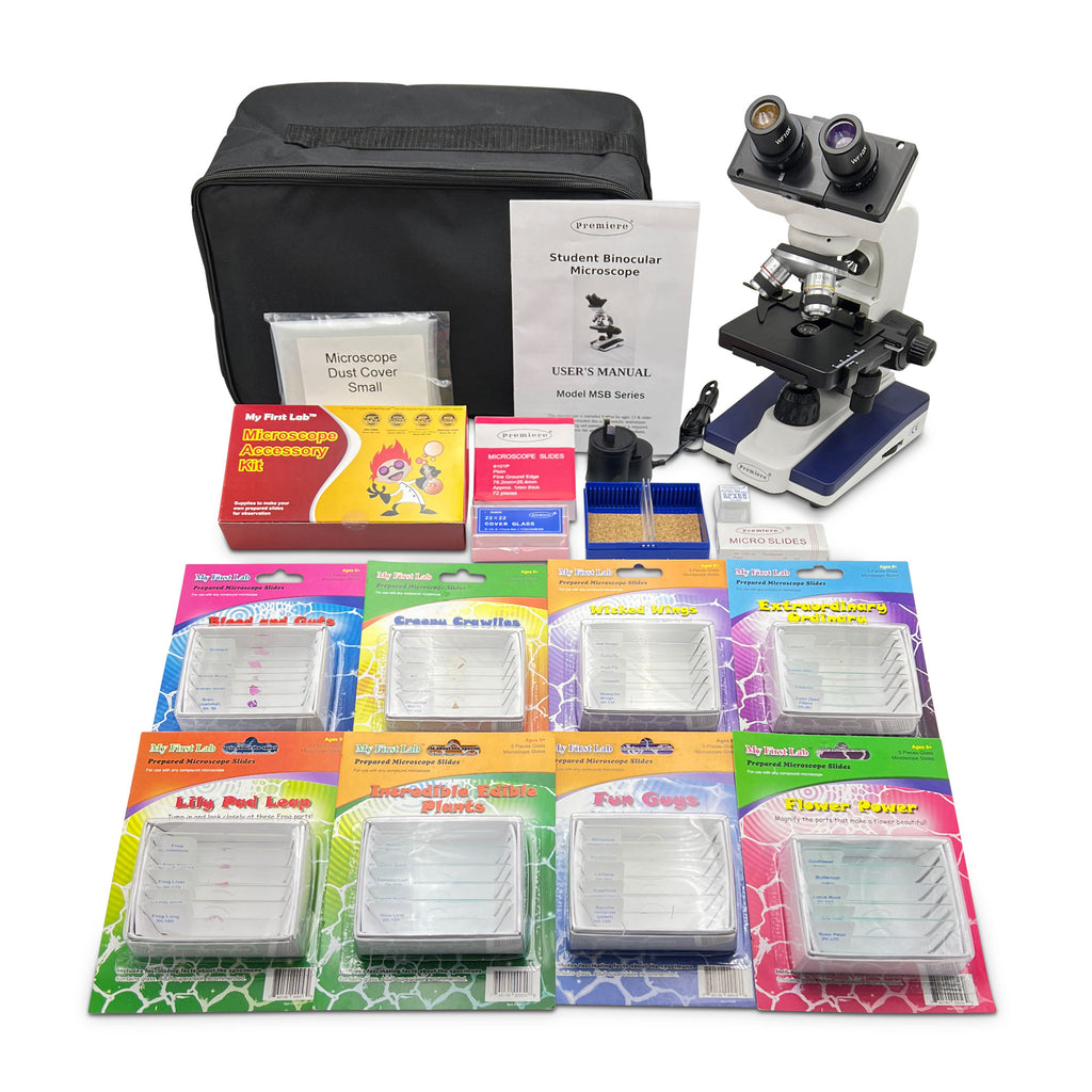 Premiere Binocular Microscope | MSB-02 Binocular Microscope Bundle ...