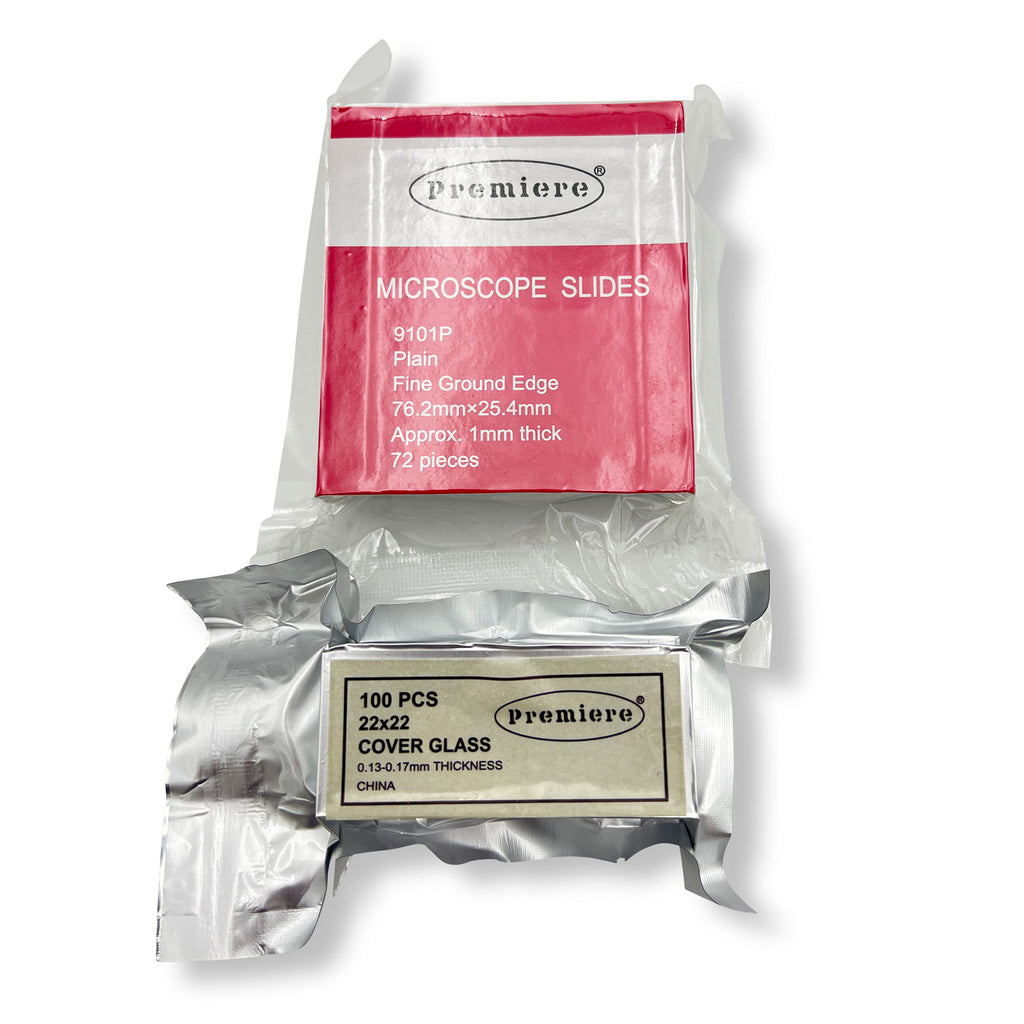 RE-GEN 1000 Piece Microscope Slide & Cover Slips Set - Clear Glass Blank Slides For Lab Use