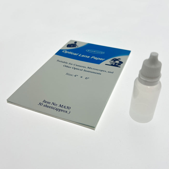 Bottle of Immersion Oil & Lens Tissues