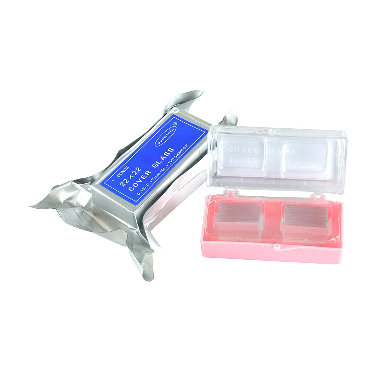 RE-GEN Microscoop Dekglaasjes – 100 Stuks, 22x22 Mm, Vierkant, Optisch Glas, 0,13-0,17 Mm Dik