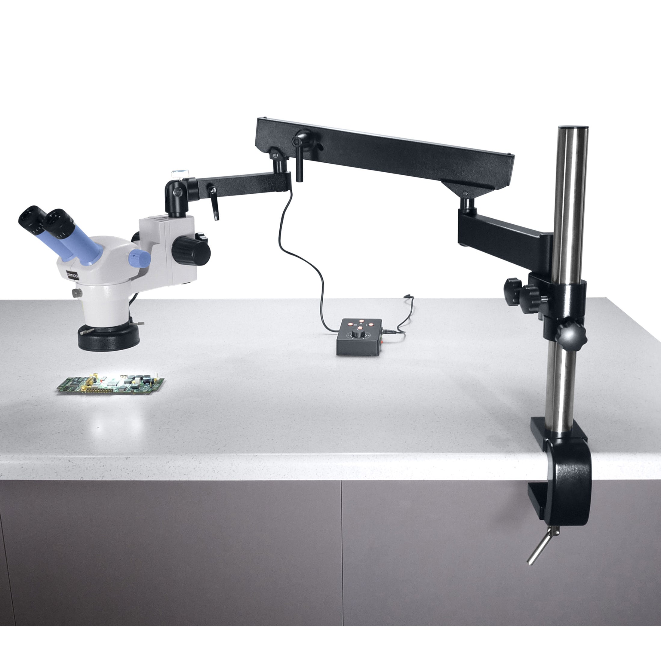 Stereo Microscope with High Articulating Arm — Microscopes.com.au