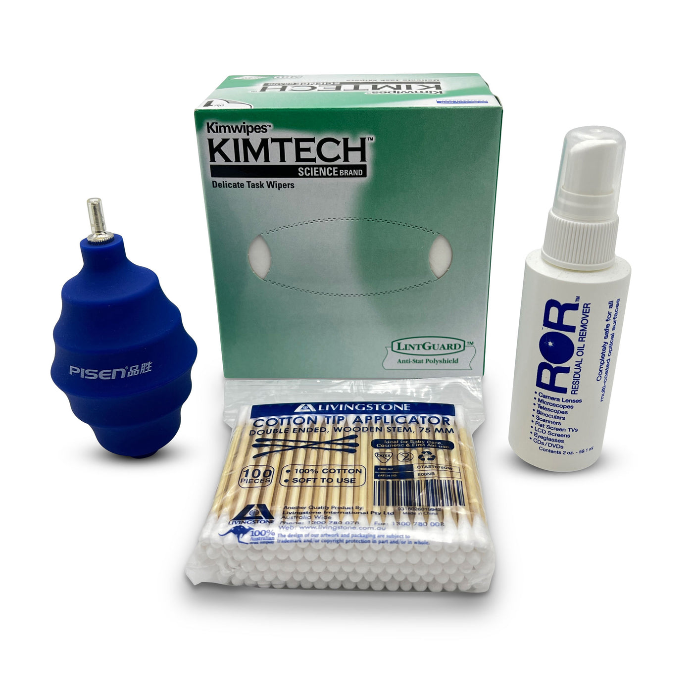 Microscope Optics Cleaning Kit —