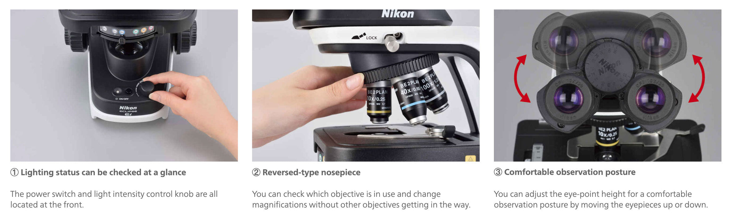 Nikon Eclipse Ei Trinocular Microscope
