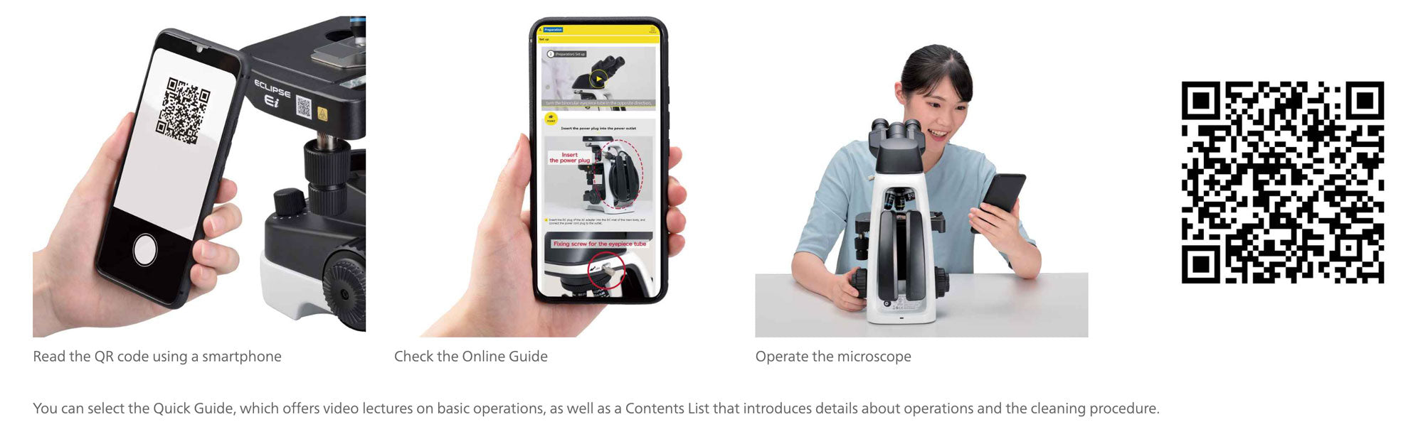 Nikon Eclipse Ei Trinocular Microscope Bundle